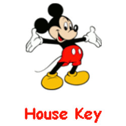 KeysRCool - Buy Mickey Mouse House Keys KW & SC1