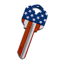 KeysRCool - Buy American Flag: Straight WacKey House Keys KW1 & SC1